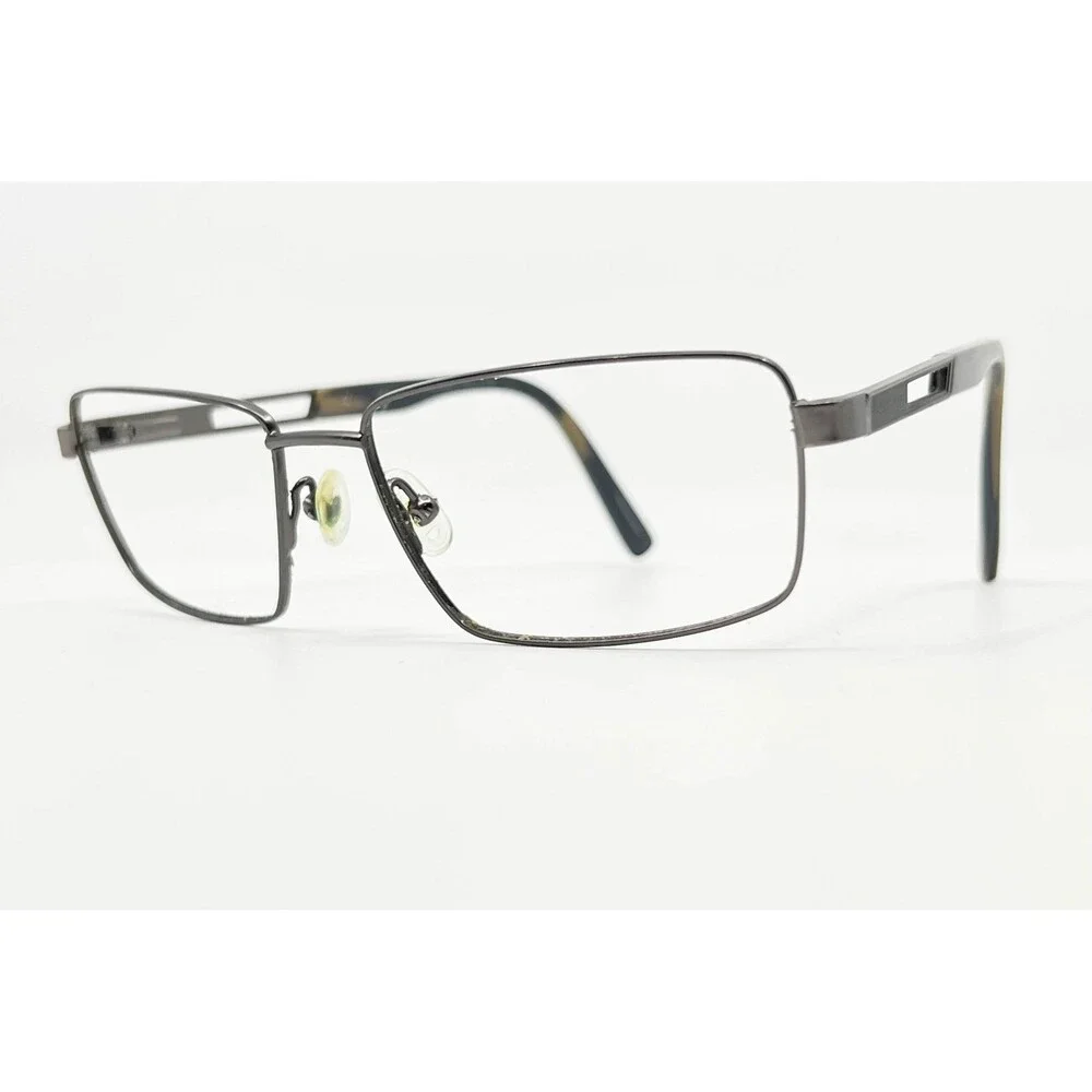 Perry Ellis Eyeglasses Mens Gunmetal Rectangle PE 367-3 54-17-140